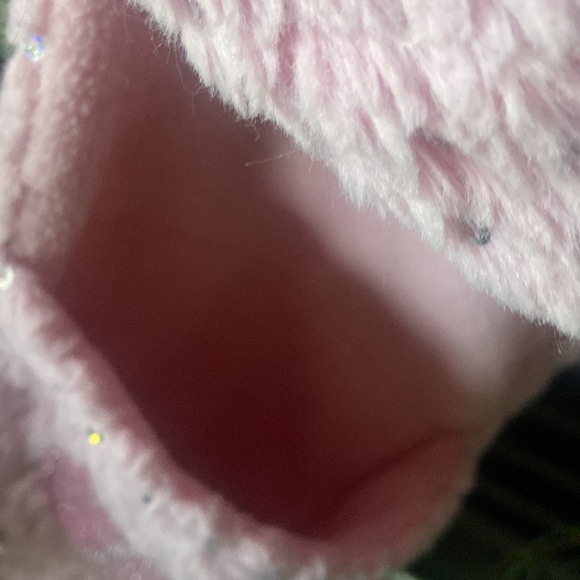 Fleece kitty kat hooded scarf with hand warming paws/pockets & sequin sparkles 💖 - Picture 8 of 10